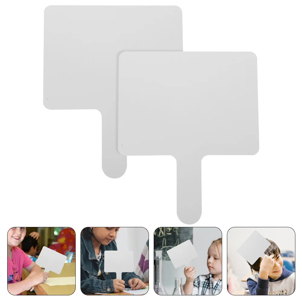 2 Pcs Whiteboard Answer Version Student Dry Erase Paddles Kawaii School Supplies Portable Boards Daily Use Korean