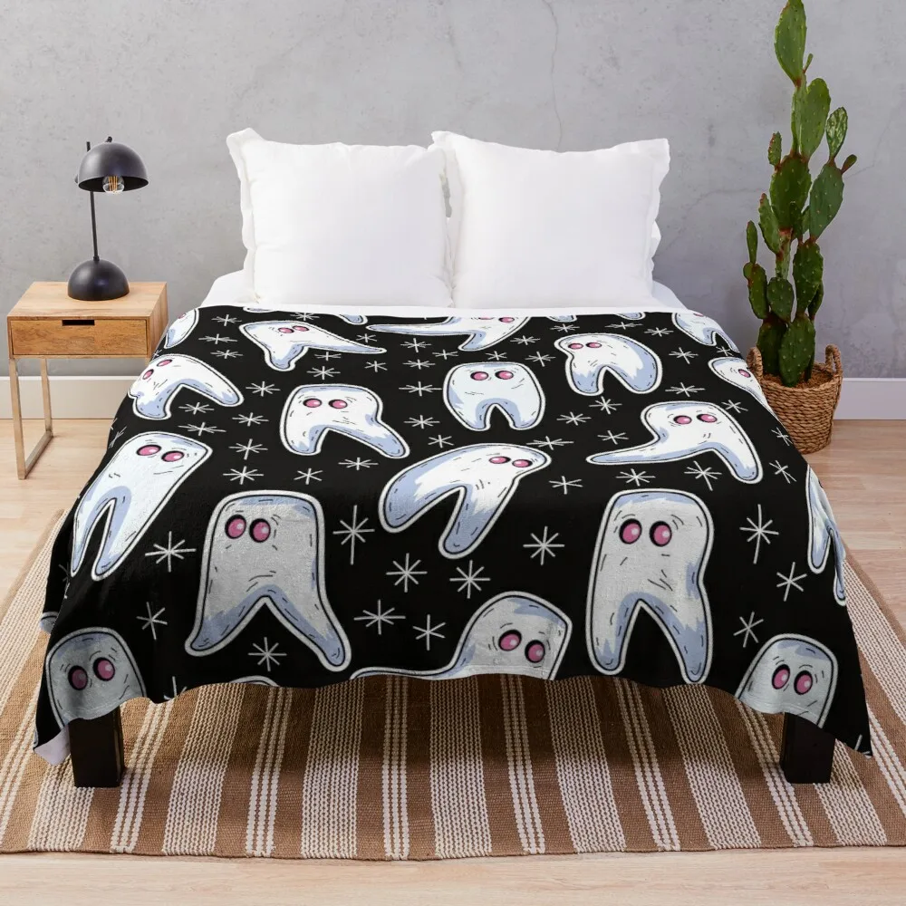 

Fresno Nightcrawlers Cryptid Black Throw Blanket fleece fabric double summer blanket