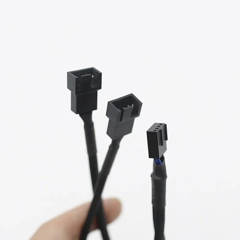 1pc 4 Pin PWM Splitter Cable 4Pin PWM Female To 3/4 Pin PWM Adapter Cable Line for Computer CPU Case Fan Power Cable