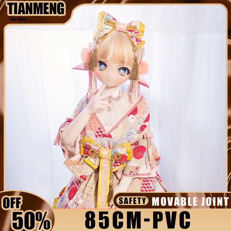 

RENHEYUOU 85cm-sized Men’s Toy Model Collection – Movable Joints, Soft Material, Cat-Themed Female Head Sculpt