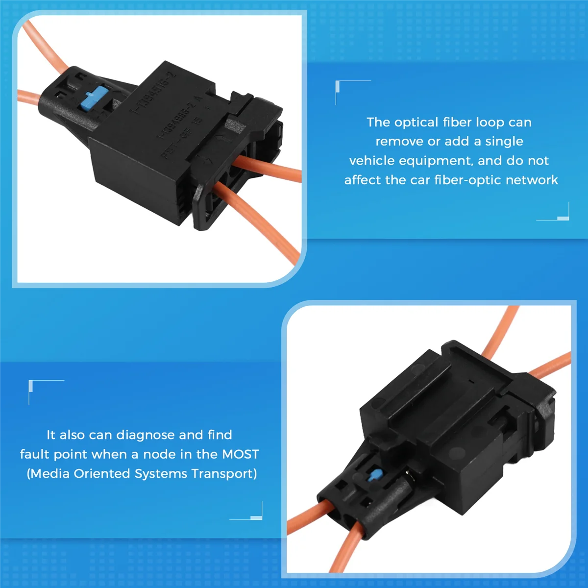 MOST Волоконно-оптическая петля Обходной комплект для мужчин и женщин Адаптер для BMW Mercedes-Benz