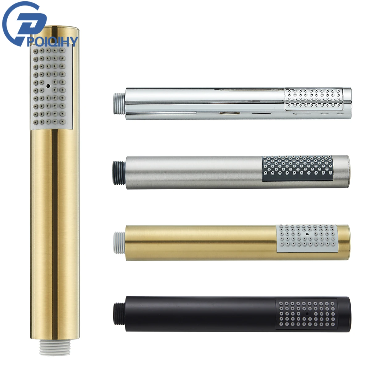 Geborstelde gouden handdouchekop Zwarte handdouchekop Plastic kop Kraanaccessoire Enkele functie