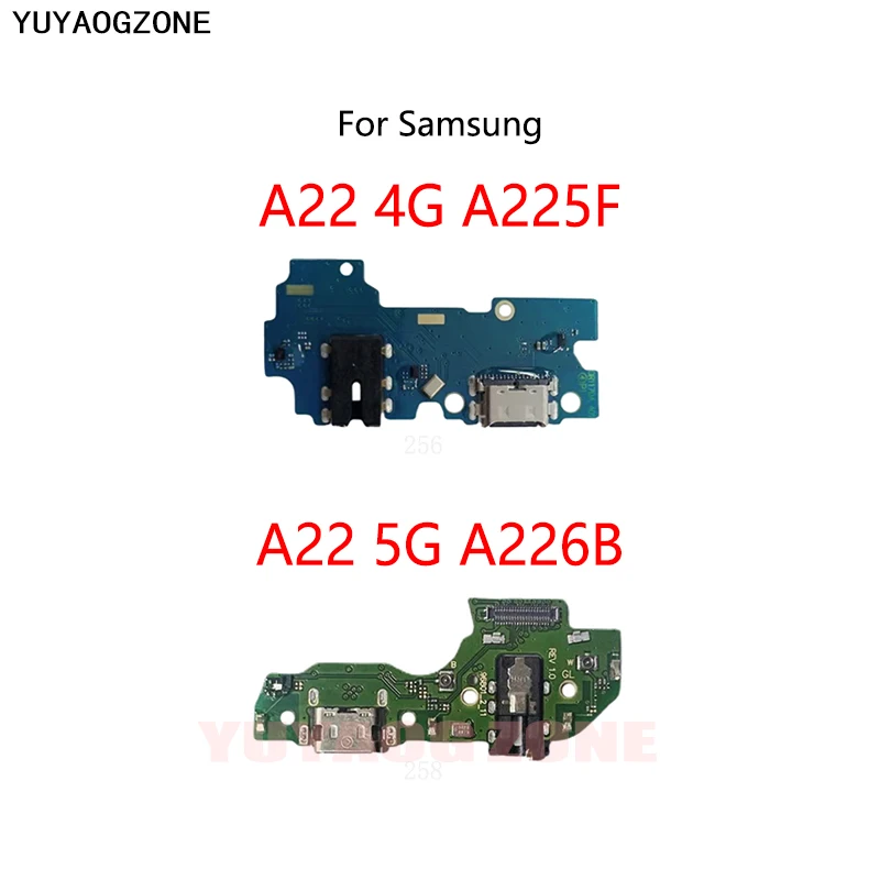 

USB зарядный док-порт разъем штекер разъем гибкий кабель для Samsung Galaxy A22 4G A225F 5G A226B модуль зарядной платы