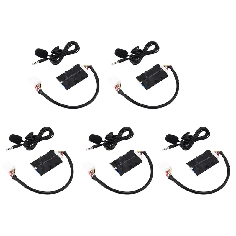 

Ingenious-5X Radio Audio Adapter Bluetooth AUX Cable Microphone Handsfree Music Interface Disc Box For Toyota Camry Corolla RAV4