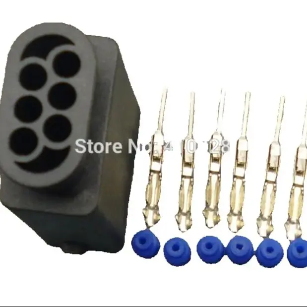 worldgolden 5/30/100sets 0.6mm  6 Pin/way auto restrictor sensor plug connector,auto waterproof electrical male plug for BMW