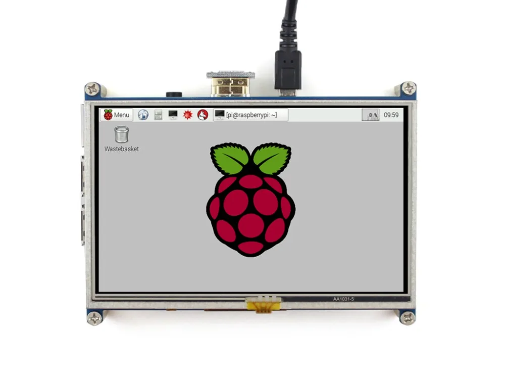 Waveshare 5inch LCD Display 800x480 resolution Resistive Touch Screen Supports Raspberry Pi Zero/Zero W/Zero WH/2B/3B/3B+
