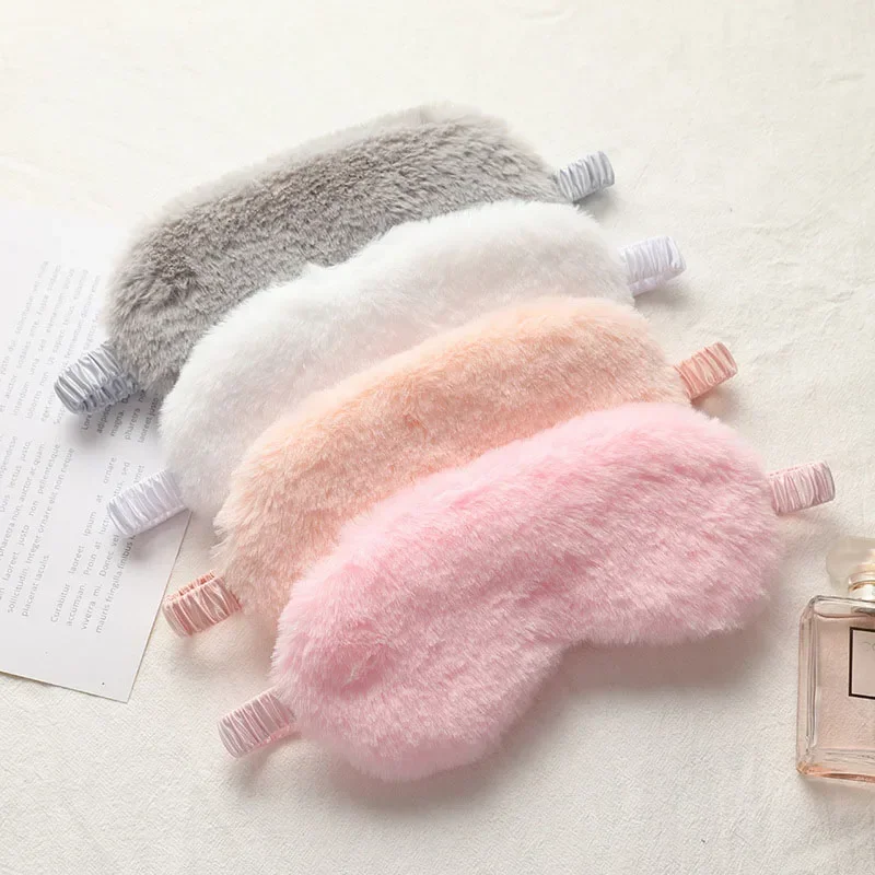 Eye Cover Plush Mask Eyepatch Nap Health Eye Cover  Sleeping Mask Sleeping Blindfold Soft Plush Eye Masks Cute Love Cloud