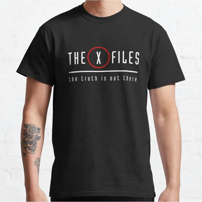 Trust No One Vintage Sci fi tv series The X Files Gift t shirt 0227 Retro Alien movie Graphic clothes All size tops S-6XL