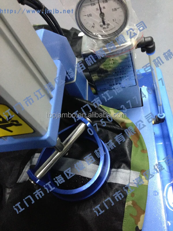 Testador de pressão hidráulica pneumática para material impermeável