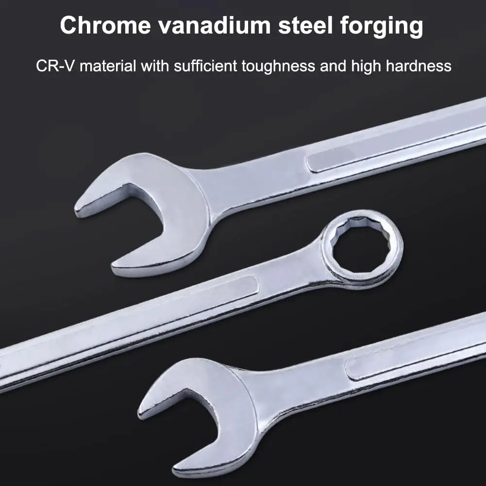 Combination Ratchet Wrench Set Chrome Vanadium Steel Spanner with Bag Multitool Hand Tools Wrench Set Car Repair Tools