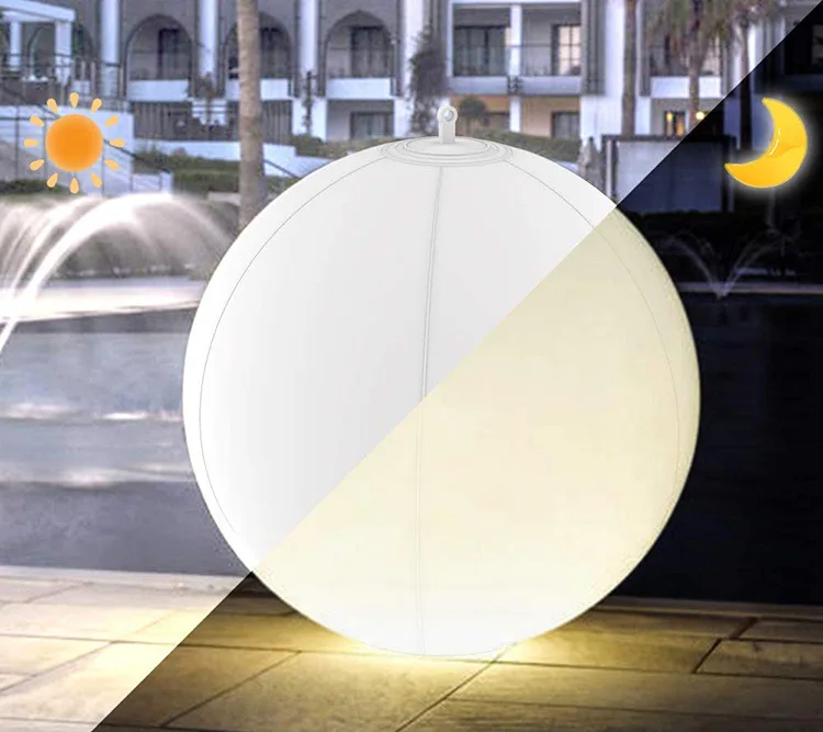 Solar flutuante bola de água luz rgb cor-mudando casa jardim atmosfera lâmpada piscina banho luzes decorativas