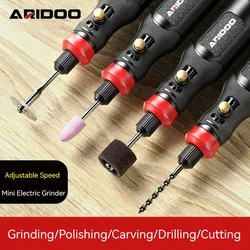 4.2V Electric Grinder Small Handheld Polishing Machine Electric Carving Tool Jade Wood Carving Small Electric Drill Hand Grinder