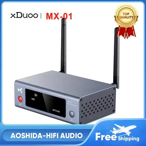 XDUOO MX-01 Bluetooth 5.3 Audio Transmitter BT5.3 USB OPTICAL COAXIAL AUX Inputs Transmitter 100 Meters Transmission MX01