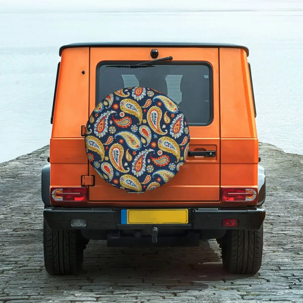 

Paisley Drawing Tire Cover Wheel Protectors Weatherproof Universal for Jeep Trailer RV SUV Truck Camper Travel Trailer