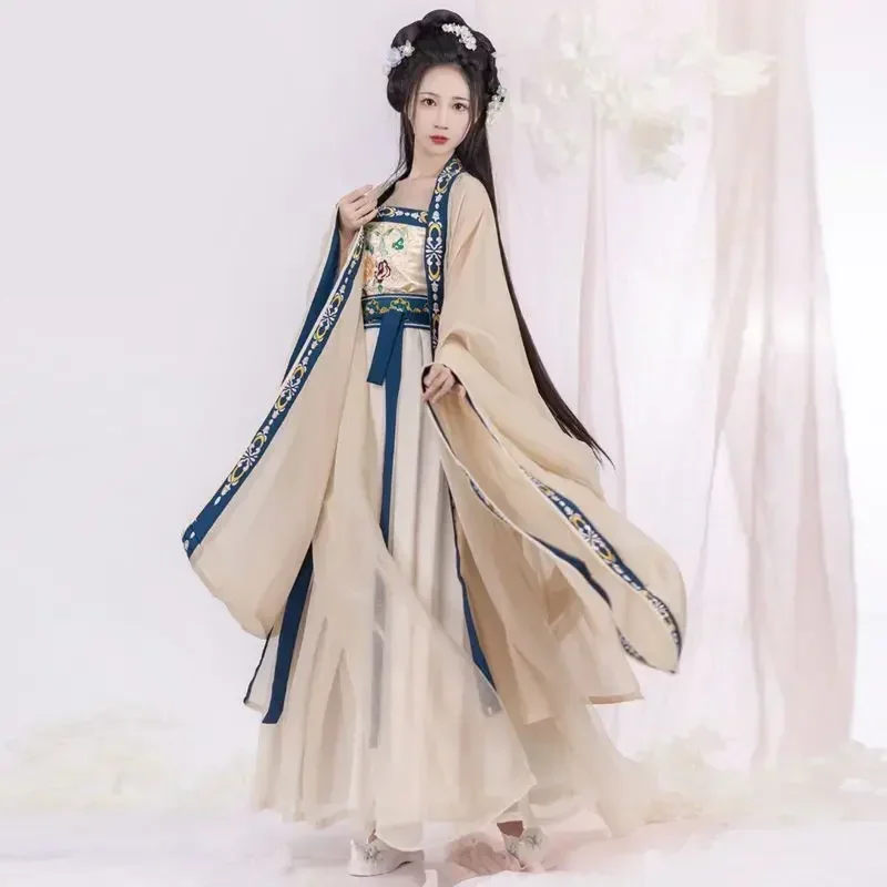 

Hanfu Dress Women Ancient Chinese Traditional Hanfu Set Female Cosplay Costume Party Outfit Summer Hanfu Yellow Dress For Women