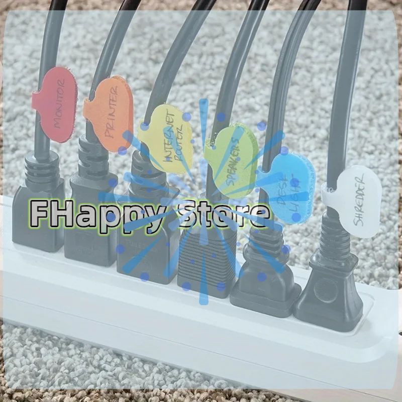 20Pc Reusable With Write-on Label Wire Labels Cable And Wire Tags Colorrandom Cable Labels Cable Ties Easy Identification