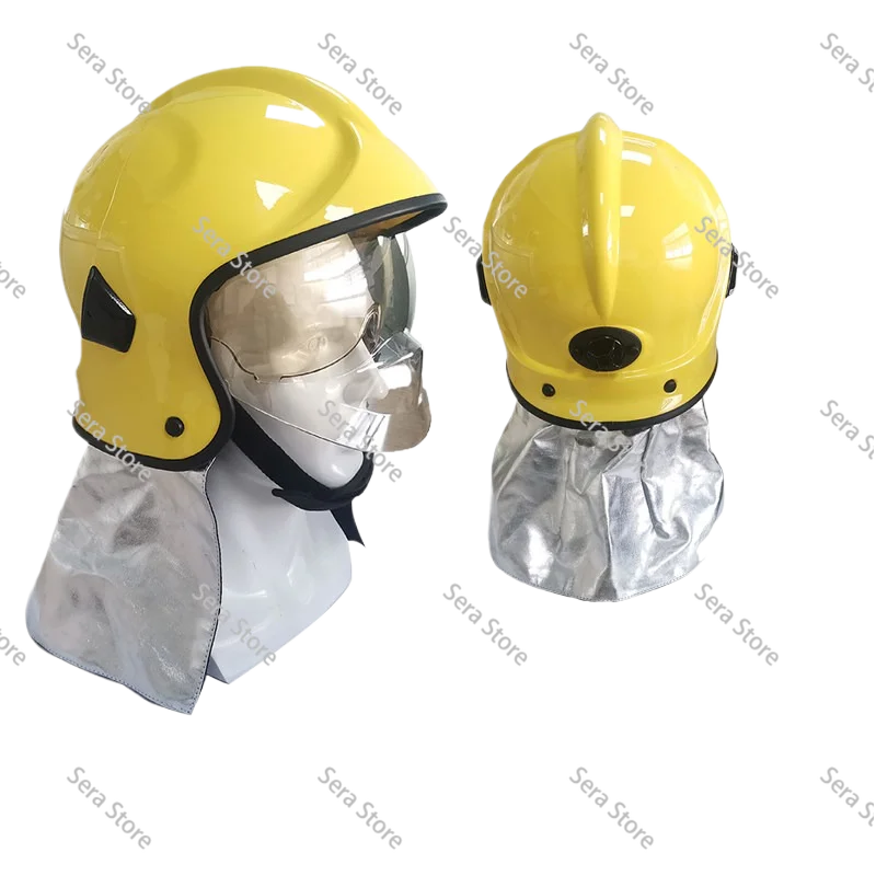 Fire Helmet Gold Plated Film Fire Full Helmet Double sided Cover Pressure Resistant Safety Helmet