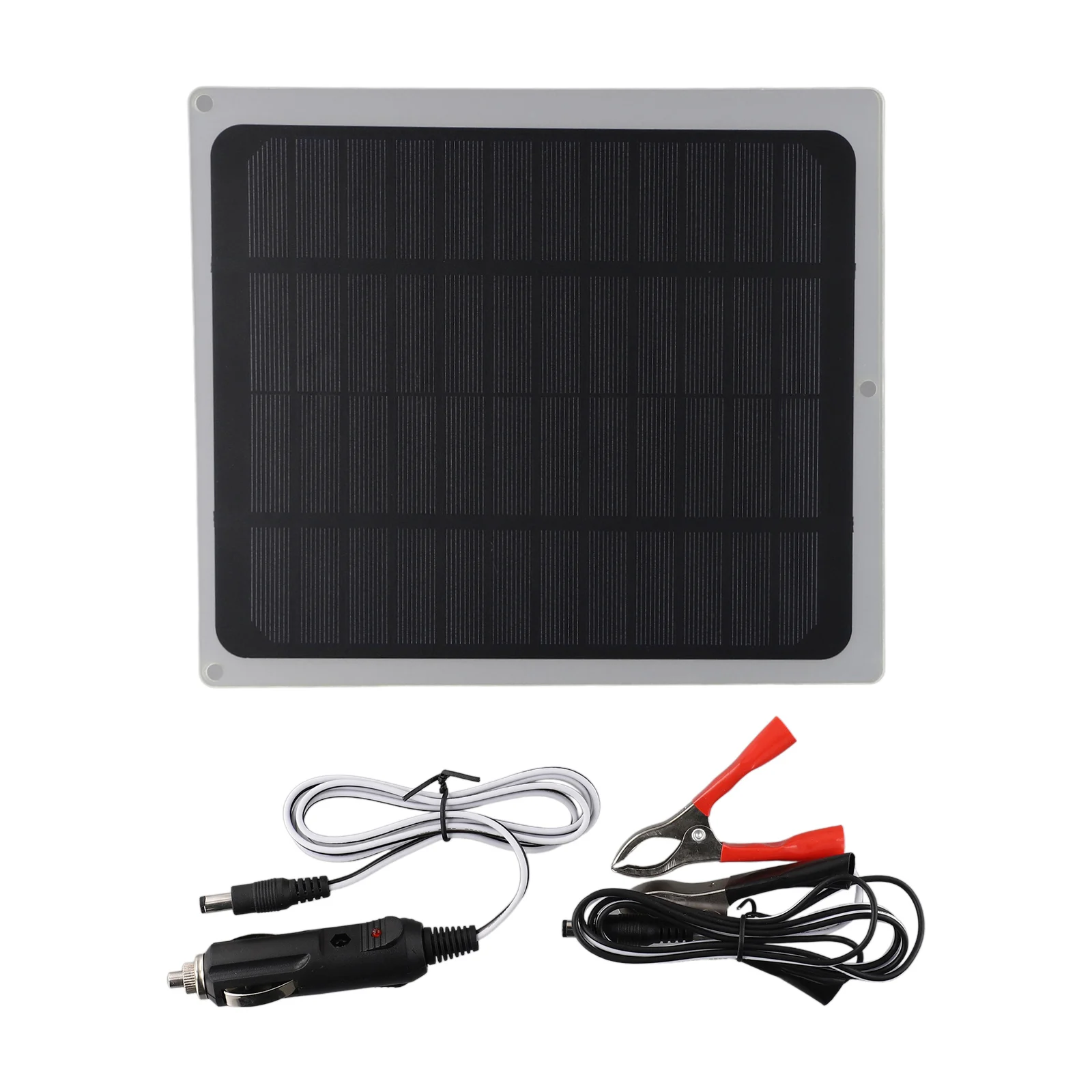 1 Set 20W Solar Panel 12V Trickle Charger Maintainer Boat Car RV Battery Charger Kit 210*175MM Solar Panel 14V DC And USB 5.2V