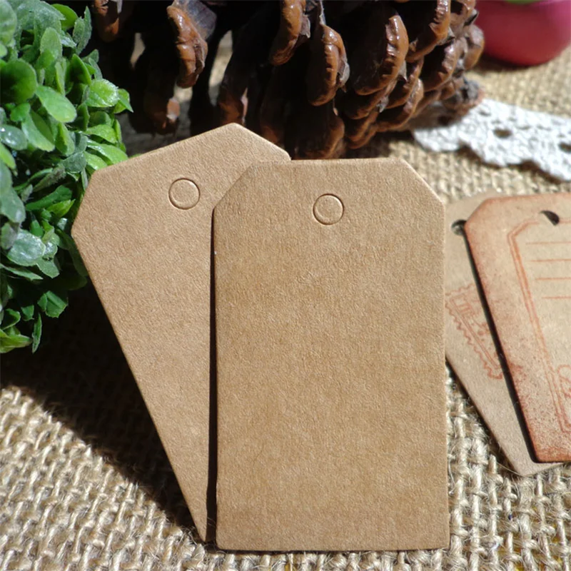 7 * 4cm flower head kraft paper hang tag, baking hang tag, blank hang tag, mark, identification card, product card, hand drawn b