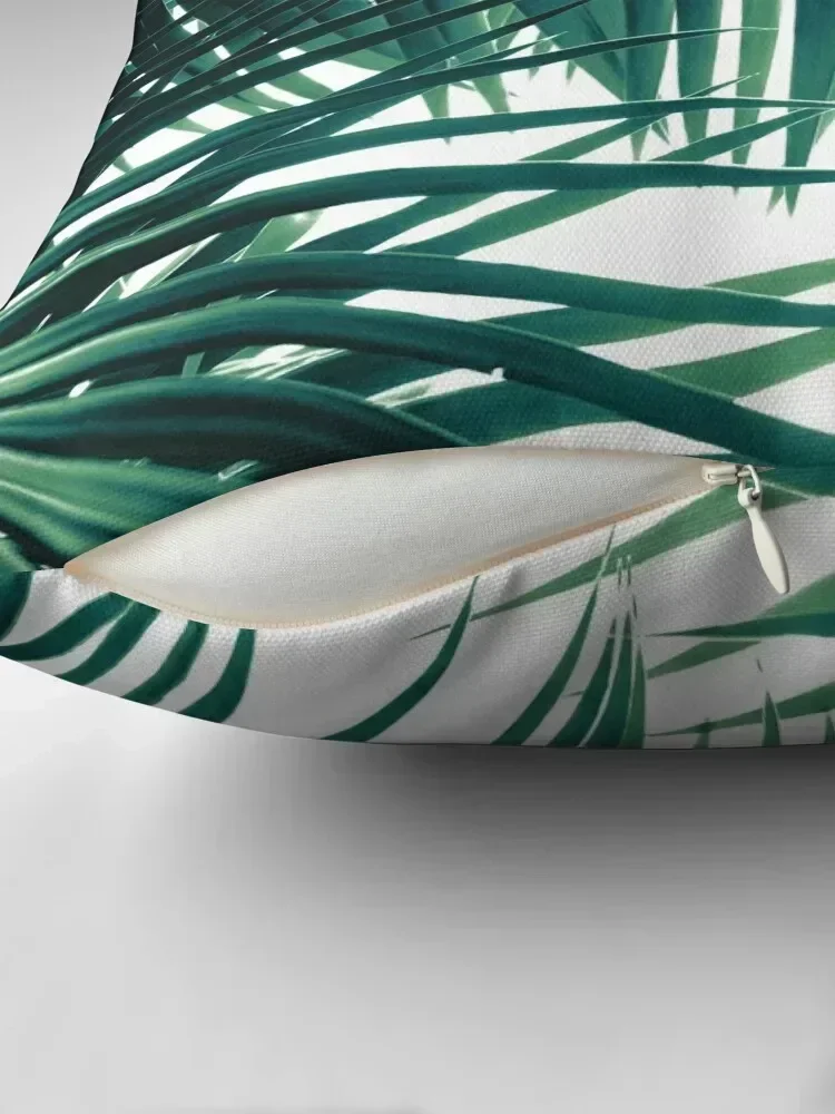 Palm Leaves Green Vibes #6 #tropical #decor #art Throw Pillow Cushion Cover Luxury Pillow Decor pillow