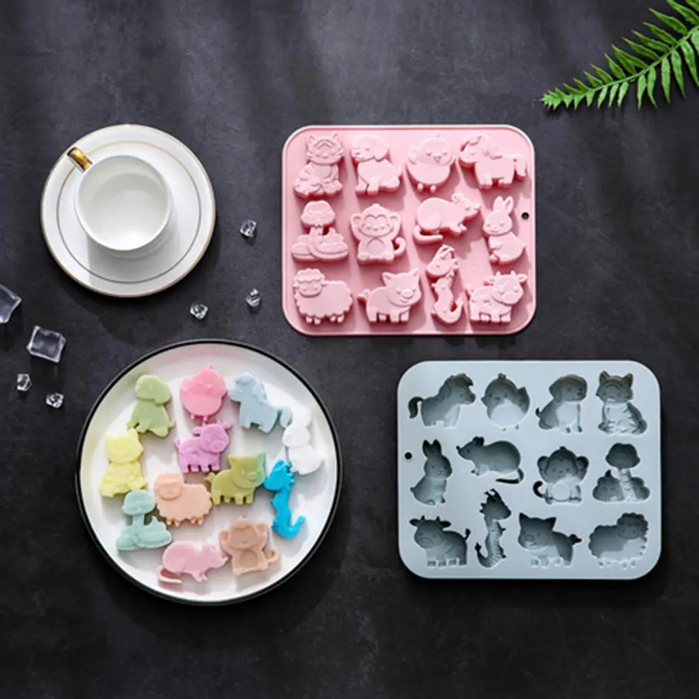 

Zodiac Silicone Mold Food Grade Flexible Ice Maker 12 Zodiac Silicone Ice Mold Popsicle for Halloween for Chocolate for Festive
