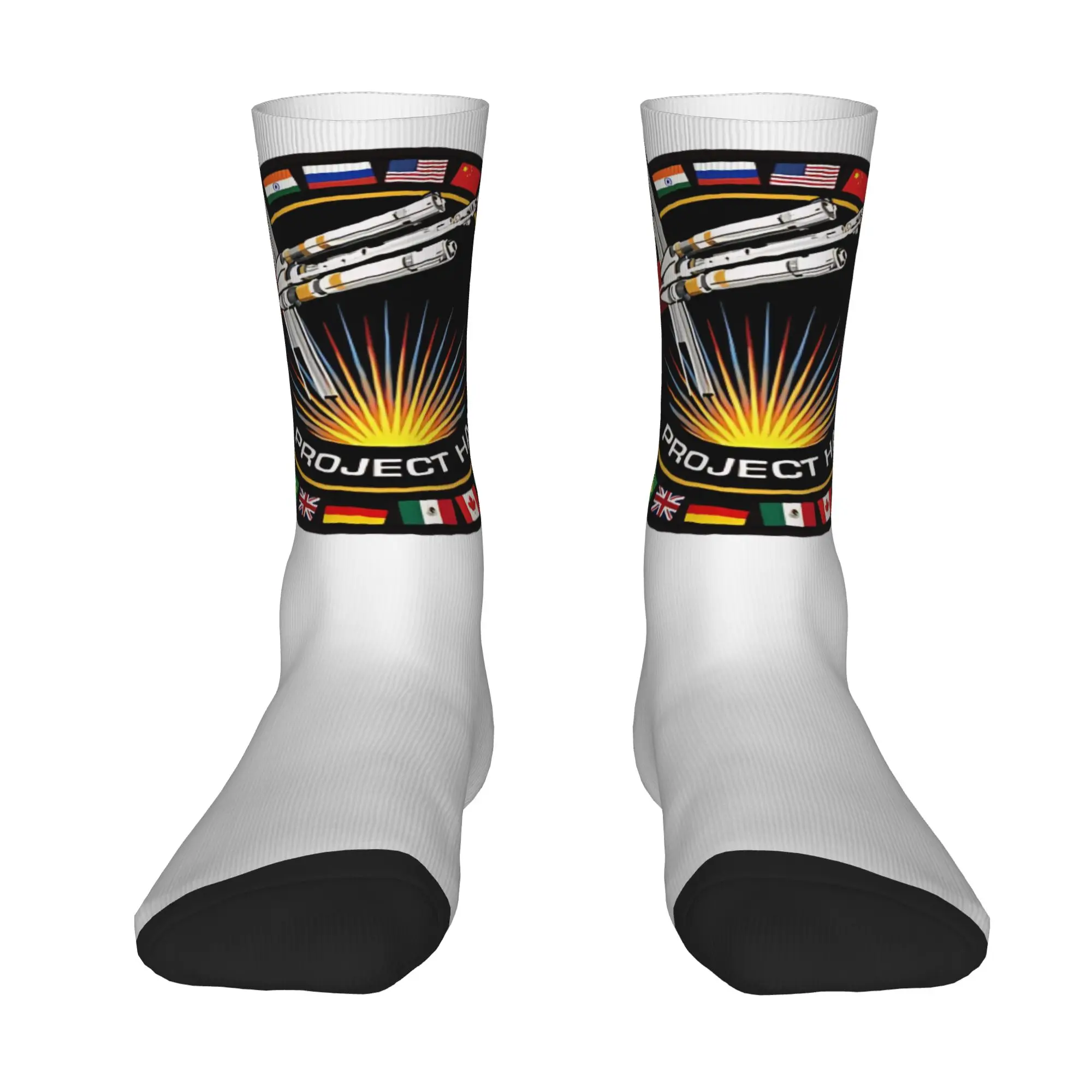Project Hail Mary  Socks Mission Patch With Countries Stockings Women Men Soft Outdoor Sports Socks Winter Anti Sweat Socks