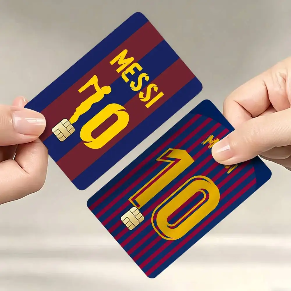 

Football Star M-Messi Decorative Waterproof Film Skin Cover Credit Card Stickers Debit Front Bank Bus Pass