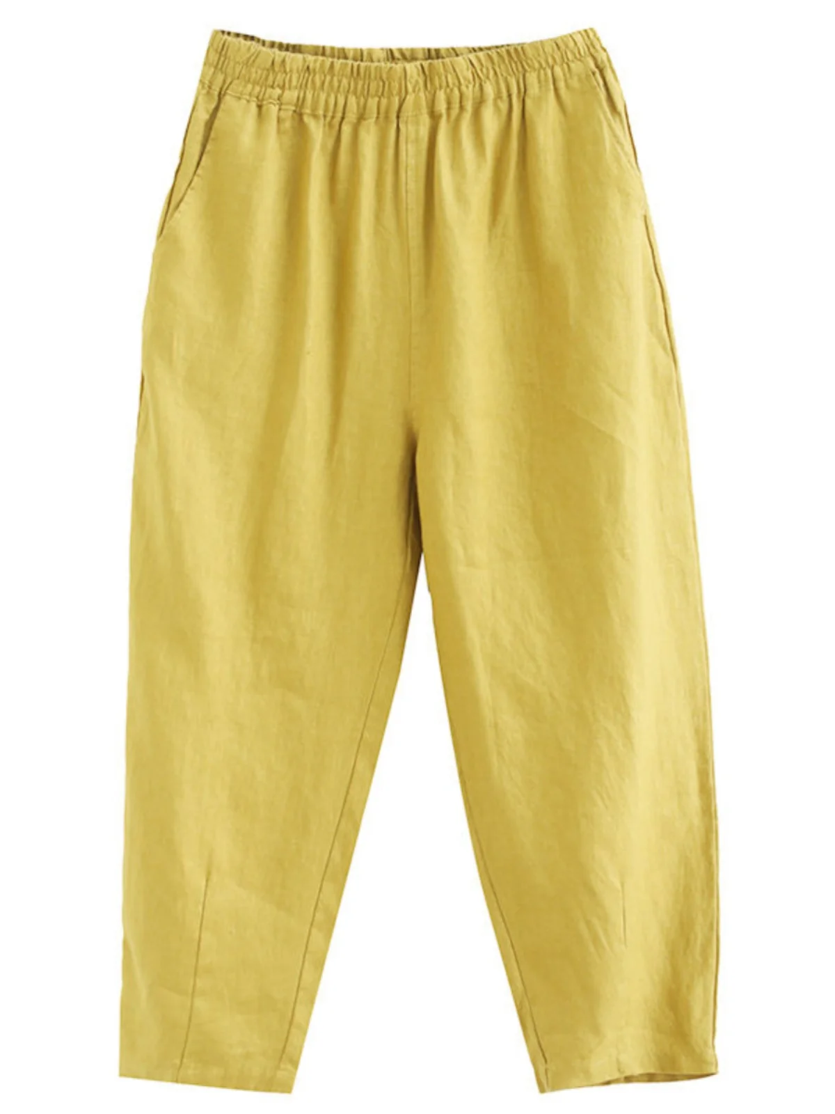 

Summer Thin Cotton Linen Casual Pants Loose Straight Leg Large Size Carrot Pants Slimming Harlan Coat for Women