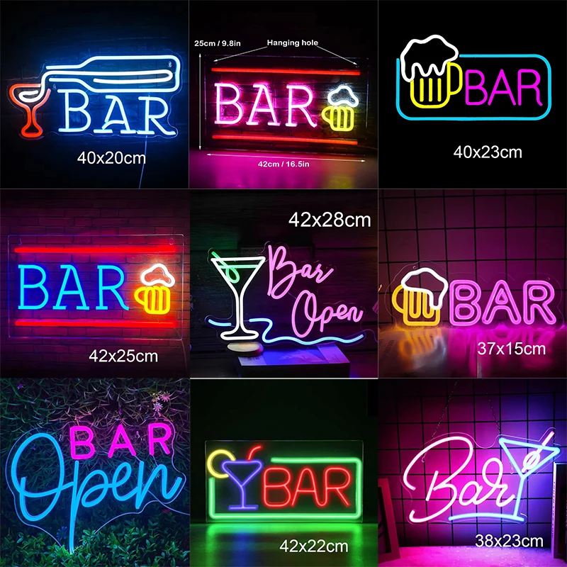 

Бокал для вина Неоновая вывеска Светодиодная неоновая неоновая декоративная лампа Пользовательский бизнес-логотип USB для вечеринки, клуба, ресторана, магазина, комнаты, настенный подарок