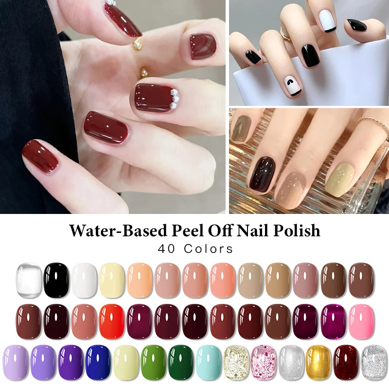 Vernis à ongles à base d'eau, longue durée, séchage rapide, pas besoin de lampe pour guérir les ongles, fournitures de manucure, 8 pièces/ensemble 15ml