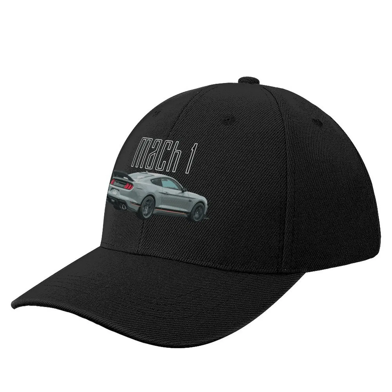 MACH 1 Mustang GT 5.0L V8 Performance Car Fighter Jet Gray RearCap Baseball Cap hiking hat Women Men's