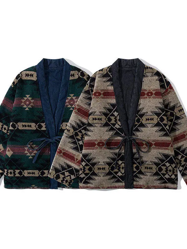 

Kapital Vintage Japanese Retro Double-Sided Wear Casual Denim Jaet Loose Fit oulder Sve Long Coat Baseball Collar