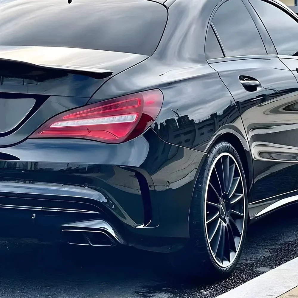 

Наклейка на спойлер на заднем бампере, наклейка на крыло Canard Fins для Mercedes Benz CLA Class W117 C117 CLA200 220 250 260 45 AMG 2013-2019