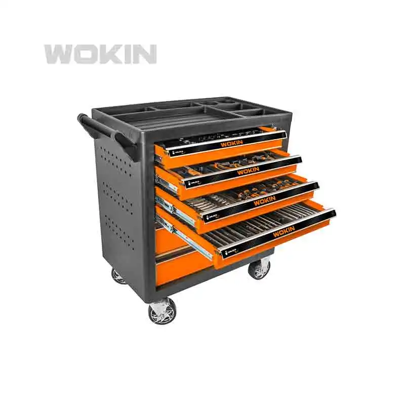 WOKIN 901510 Mechanic Tools Auto Kit Industrial 163pcs Roller Cabinet Hand Tools Set