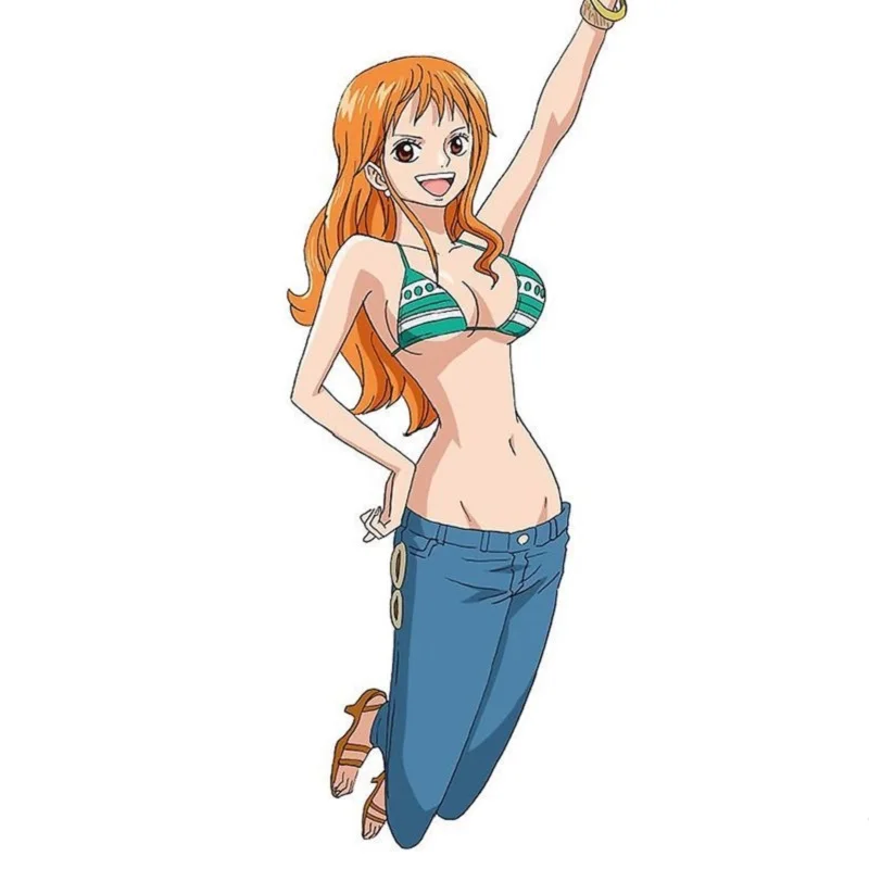 JP Anime OP 2 Years Later Nami Light Brown Cosplay Costume Handmade Shoes