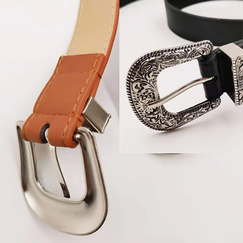 New Retro Women\'s Belt Designer Belts Women High Quality Belt