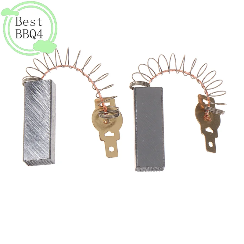 (BBQ4)2pcs Spring and Wires Electric Motor Carbon Brushes for Dust Collector Cleaner Power Tool