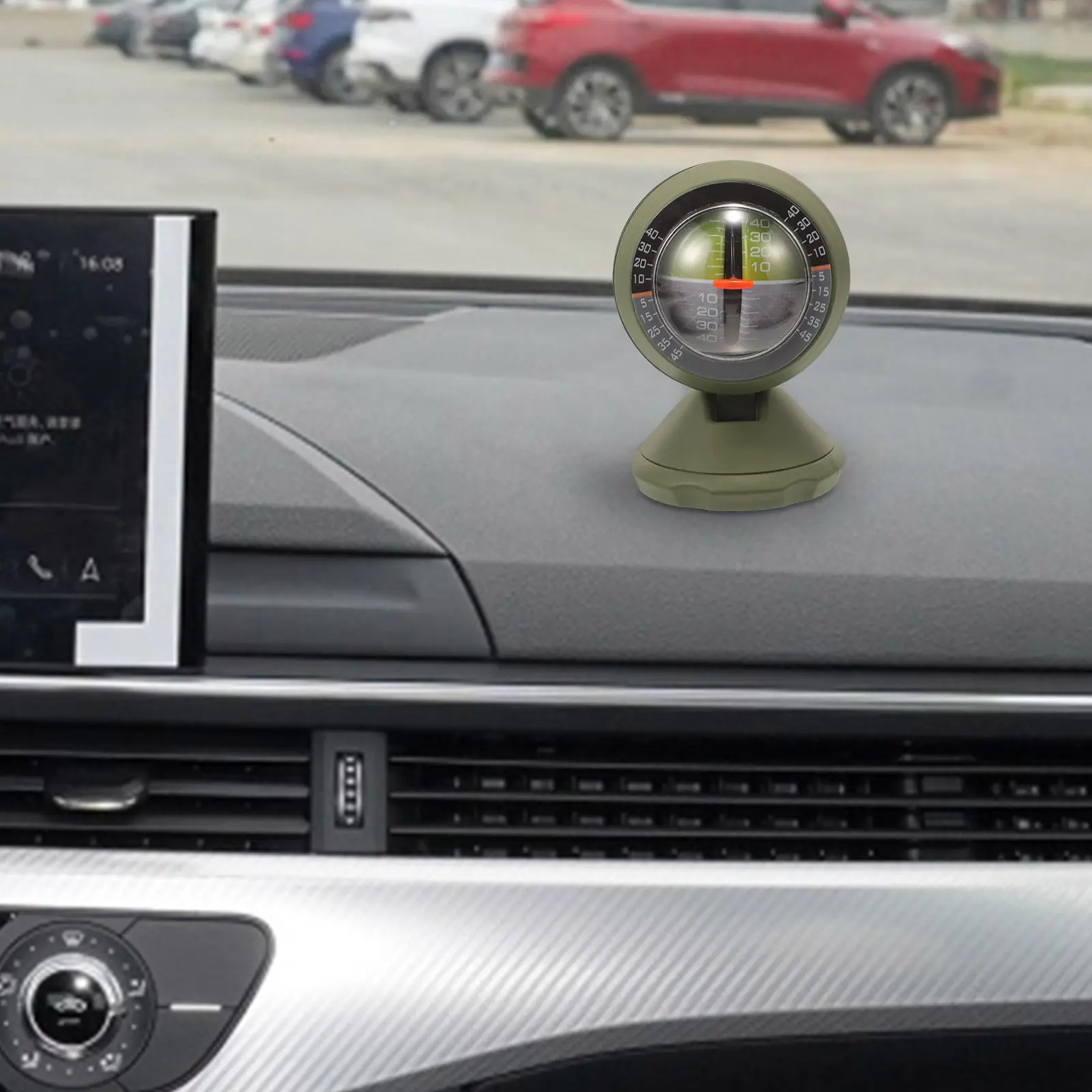 

Car Level Indicator Inclinometer Tilt Gauge for Cars Multipurpose Slope Finder Vehicle Slope Measuring Tool Ergonomic Design