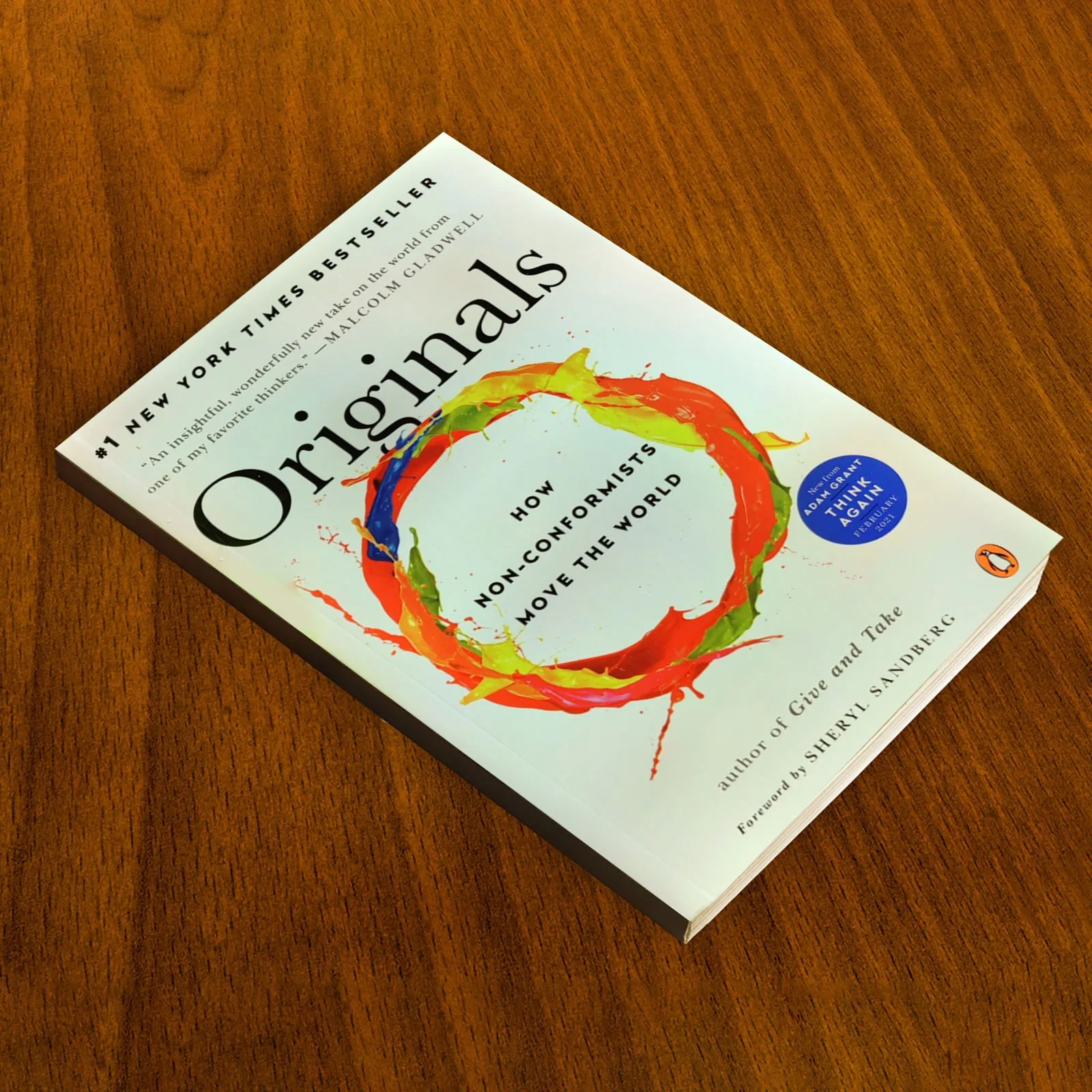 Originelen van Adam Grant Hoe niet-conformisten de wereld bewegen Paperback-roman in het Engels Bestseller uit New York Times