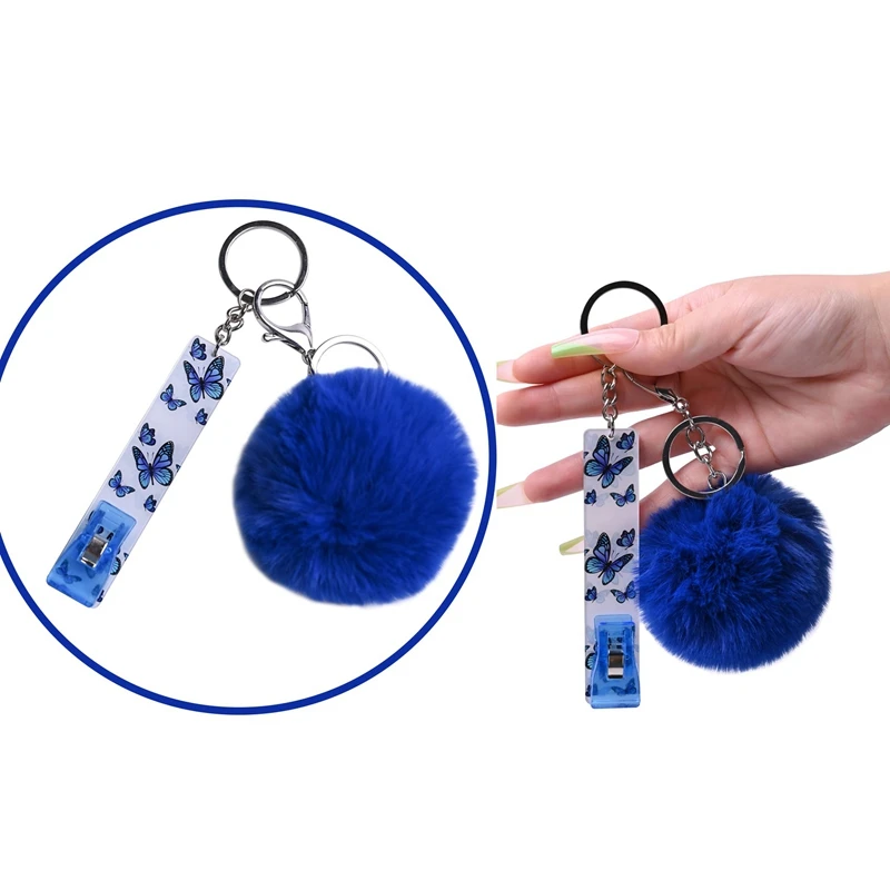 AB25-Card Grabber Keychain Card Puller For Long Nails ATM Card Clip Contactless Card Extractor For Women