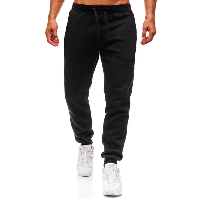 2024 moda uomo palestre pantaloni di colore puro pantaloni da jogging Fitness pantaloni lunghi Casual da uomo pantaloni sportivi Skinny da