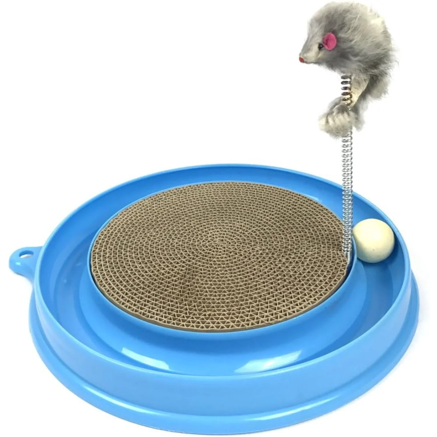 Scratcher Kitten,  and Cardboard Scratcher  Track Toy Catch The Mouse and Track Exercise  Toy, Fun Interactive  Track Toys for M