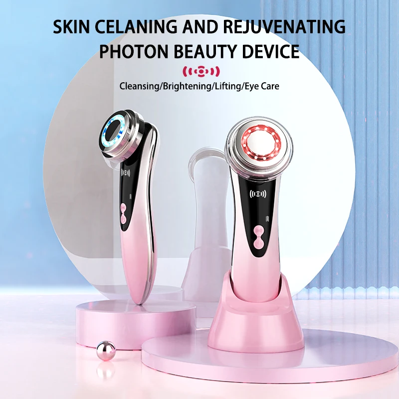 7 in 1 Face Lift Devices Microcurrent Facial Skin Care Women Facial Massager Beauty Tool