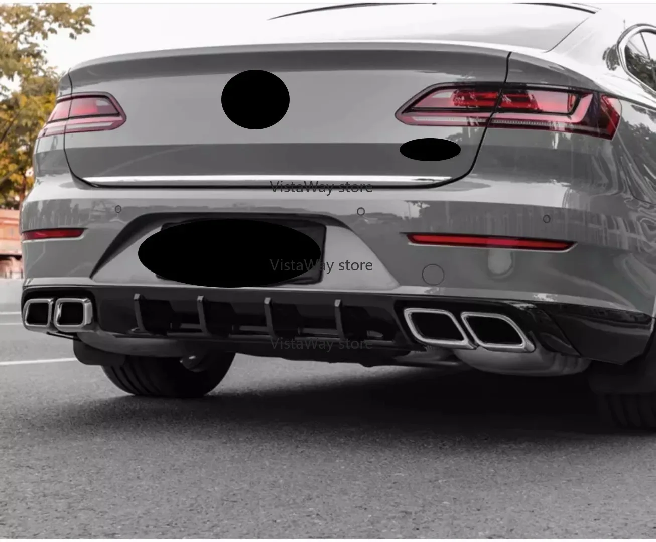 طقم الجسم قناع المصد الأمامي والخلفي للشواية لشفة أمامية خلفية معدلة وتنورة جانبية وذيل الحلق وإكسسوارات السيارات