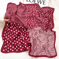 New Silk Scarf Neckerchief Women's Silk Square Scarf Purse Luxury Scarf for Women Designer Silk Headscarf SJ01 4