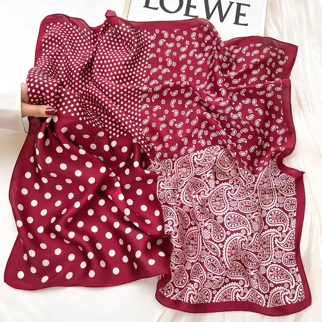 New Silk Scarf Neckerchief Women's Silk Square Scarf Purse Luxury Scarf for Women Designer Silk Headscarf SJ01 4 New Silk Scarf Neckerchief Women's Silk Square Scarf Purse Luxury Scarf for Women Designer Silk Headscarf SJ01 4