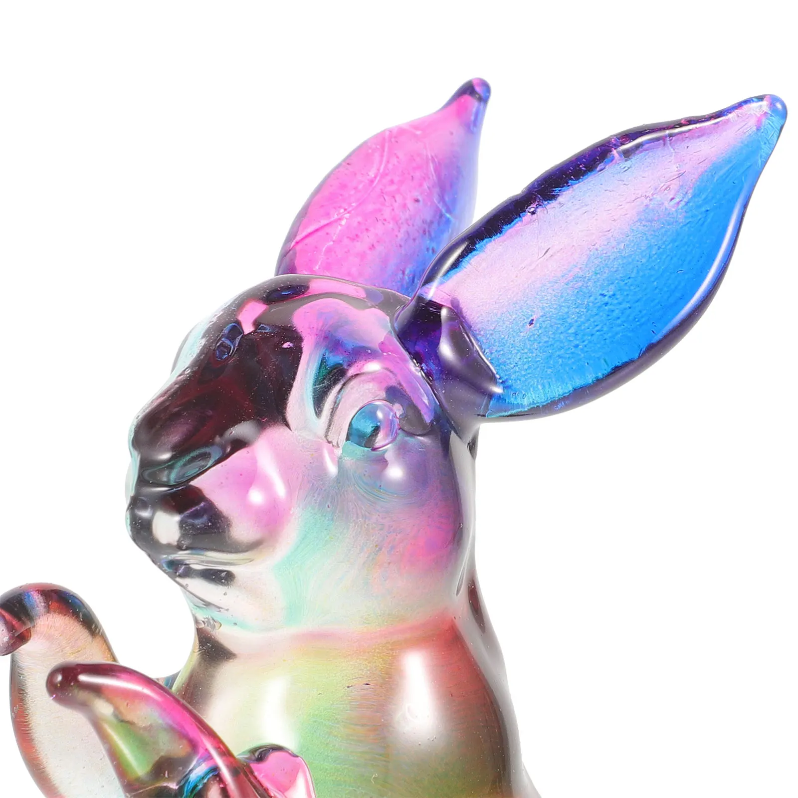 

Crystal Year of The Rabbit Bunny Decoration Transparent Crystal Bunny Desktop Ornament Unique Rabbit Statue for Home Garden