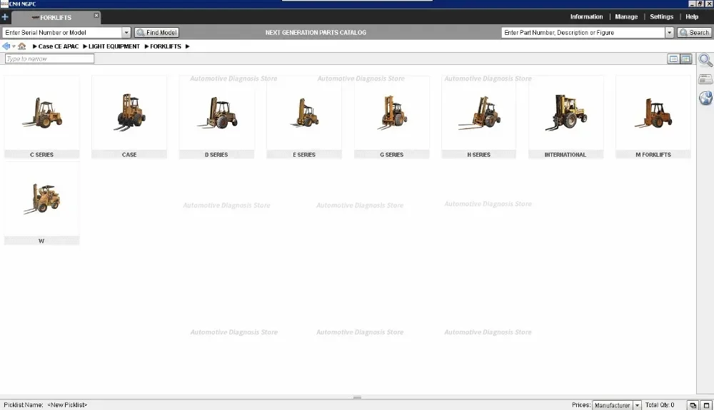  Case Construction APAC - Asia Pacific Region Data 03/2021 Spare Parts Catalogue