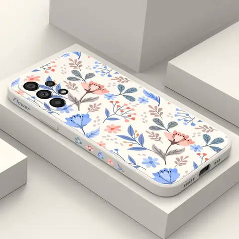 Coque de téléphone à fleurs parfumées, étui pour Samsung Galaxy A73 A53 A33 A23 A13 A03 A72 A52 A52S A32 A22 A12 A71 A51 A31 A21S 4G 5G