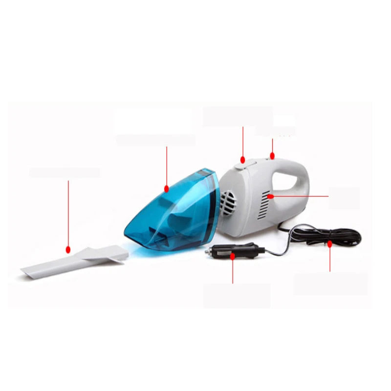 12V 60W Car Vacuum Cleaner  Portable Cleaner Wet & Dry Handheld Portable Mini  Portable Cleaner Accessories